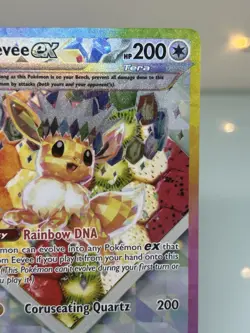 Pokemon Prismatic Evolutions SPC Eevee Ex 174 Eevee Deckbox Eeveelutions Playmat - Image 5