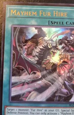 Mayhem Fur Hire BLGG-EN116 1st Edition Ultra Rare Glorious Gallery Yu-Gi-Oh! TCG - Image 2