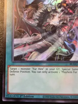 Mayhem Fur Hire BLGG-EN116 1st Edition Ultra Rare Glorious Gallery Yu-Gi-Oh! TCG - Image 4