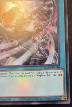 Mayhem Fur Hire BLGG-EN116 1st Edition Ultra Rare Glorious Gallery Yu-Gi-Oh! TCG - Image 5