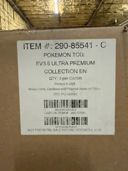 Sealed Pokemon Scarlet & Violet 151 Ultra Premium Collection SV3.5 Four Box Case - Image 1