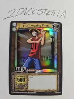 Bandai One Piece CCG Card Luffy The Laughing Pirate Holo Grand Line Vintage 2006 - Image 1