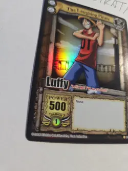 Bandai One Piece CCG Card Luffy The Laughing Pirate Holo Grand Line Vintage 2006 - Image 2