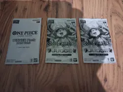 One Piece Winner Pack 2026 Vol. 2 Card Game Sealed Promo & 2 x Judge Pack Vol 7 - Image 1
