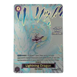 One Piece OP15-077 Lightning Dragon AA Alt Art Adventure on Kami’s Island EN NM - Image 1
