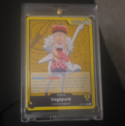 Bandai One Piece Vegapunk OP07-097 Egghead Leader Full Art Holo English 5000 - Image 1