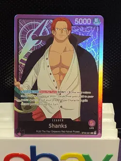 Bandai One Piece TCG Shanks ST05-001 Leader 5000 - Image 5