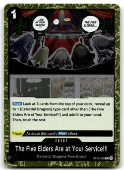 The Five Elders Are at Your Service!!! R Carrying On His Will OP13-096 One Piece - Image 1