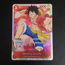 • Monkey.D.Luffy • OP01-024 SR Romance Dawn Holo Foil One Piece TCG NM - Image 2