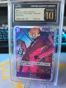 👑 Sanji OP09-065 Super Rare Emperors New World One Piece Certified Pristine 10 - Image 2