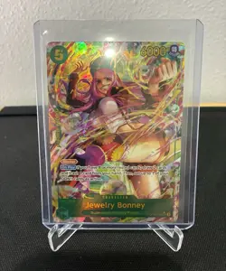 One Piece CCG Jewelry Bonney OP12-118 Secret Rare Alt Art Foil Legacy Master - Image 1