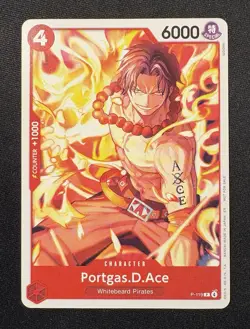 One Piece TCG Portgas D. Ace P-119 Pirate Party Promo English - Image 1