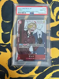 One Piece Sanji R Promo Romance Dawn OP01-013 PSA 10 Gem Mint Japanese #e230 - Image 1