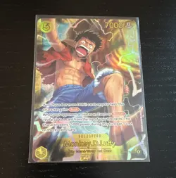 Bandai One Piece Card Game Monkey D. Luffy OP15-119 Secret Rare - Image 1