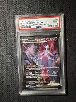 Pokemon Mewtwo EX 2025 Team Rockets 231/182 Sir Destined Rivals Mint PSA 9 - Image 1