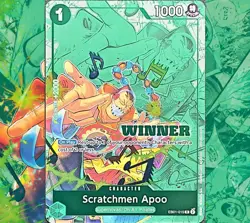 Scratchmen Apoo Winner EB01-015 (Winner Pack 2025 Vol. 2) - One Piece Promo Card - Image 1