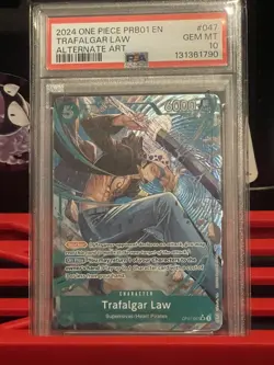 2024 ONE PIECE PRB01-PREMIUM BOOSTER THE BEST- TRAFALGAR LAW PSA 10 - Image 1