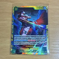One Piece Card Game Dracule Mihawk OP01-070 Seven Warlords SR Alt Art Holo - Image 1