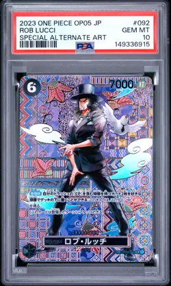 2023 ONE PIECE JAPANESE OP05-AWAKENING OF THE NEW ERA #092 ROB LUCCI PSA 10 - Image 1