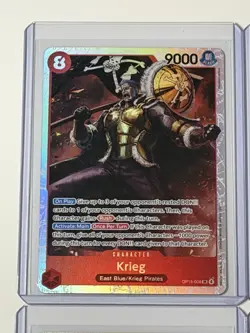Krieg OP15-008 Adventures On Kami’s Island 4 Card Play Set Lot One Piece - Image 2