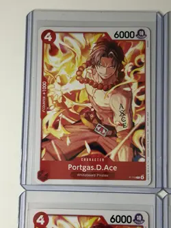 Portgas D. Ace P-119 Pirate Party Promo English One Piece 4 Card Play Set Lot - Image 2