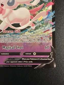 Pokemon TCG Sylveon v SWSH202 Black Star Promo Card NM Condition - Image 3