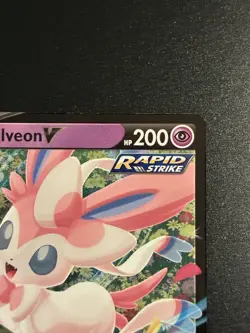 Pokemon TCG Sylveon v SWSH202 Black Star Promo Card NM Condition - Image 4