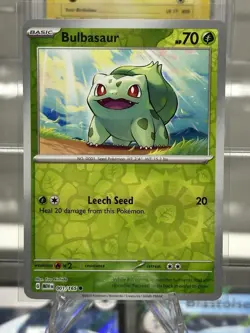 Pokemon TCG Scarlet & Violet 151 Venusaur EX 003/165 + Bulbasaur 001/165 Reverse - Image 4