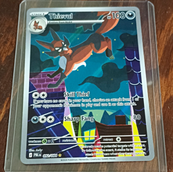 Pokemon Thievul 100 HP 092/084 SV: Pitch Black Reverse Holo Rare English - Image 1