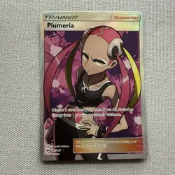 Plumeria (Full Art) 145/147 SM - Burning Shadows Ultra Rare Holo Pokemon TCG MP - Image 1