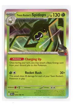 Team Rocket's Spidops - 020/182 Rare Holo SV10: Destined Rivals Pokemon TCG - Image 1