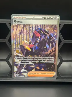 Geeta 226/197 Special Illustration Rare Obsidian Flames Pokemon Holo LP - Image 1