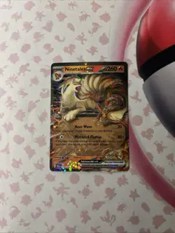 Ninetales EX Pokemon 151 Double Rare holo 38/165 Pokemon Card - Image 1