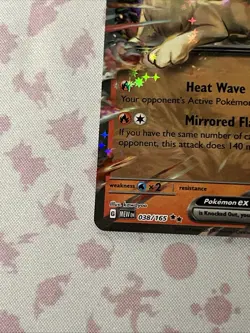 Ninetales EX Pokemon 151 Double Rare holo 38/165 Pokemon Card - Image 5