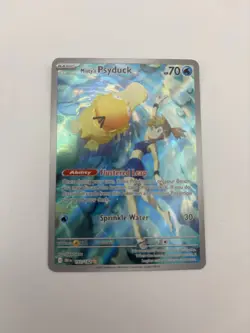 Misty's Psyduck 193/182 Illustration Rare Pokemon Destined Rivals Holo NM - Image 1