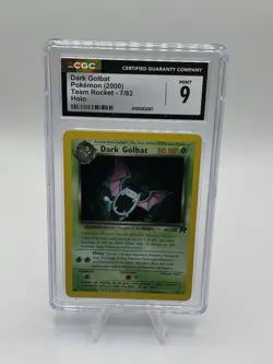 CGC 9 2000 Pokemon TCG Dark Golbat Team Rocket 7/82 Holo Unlimited - Image 1