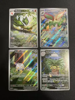 Pokemon 4 Card IR Lot - Vibrava 206, Flygon 101, Exeggutor 135, Togedemaru 104 - Image 1