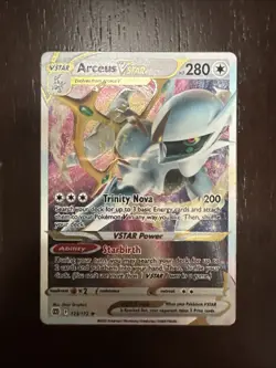 Pokemon TCG Arceus VSTAR Metal Card 123/172 Arceus Premium Collection - Image 1