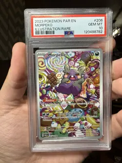 Pokemon Morpeko 206/182 Paradox Rift PSA 10 Gem Mint - Image 1
