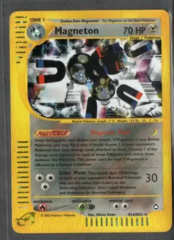 Magneton H16/H32 Holo Rare Aquapolis Pokemon Lightly Played - Image 1