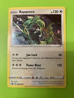Rayquaza Pokemon TCG SWSH Promo SWSH029 Holo Promo English Basic - Image 2