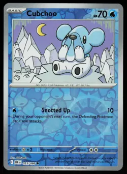 Cubchoo 025/086 Common Black Bolt Pokemon Reverse Holo Near Mint - Image 1