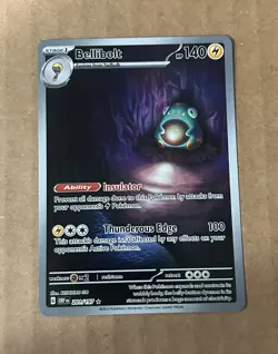Bellibolt 201/197 SV03: Obsidian Flames Holo Illustration Rare Pokemon NM - Image 1