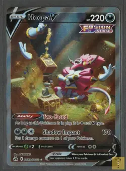 Hoopa V GG53/GG70 Holo V Rare Crown Zenith Galarian Gallery Pokemon Near Mint - Image 1