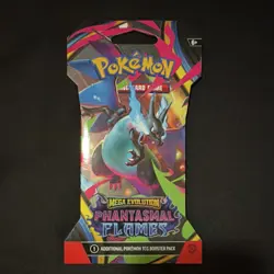 Pokemon Mega Evolution Phantasmal Flames Booster Pack 10 Cards Charizard English - Image 1