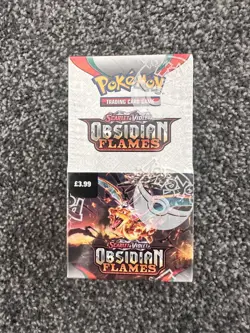 Pokemon TCG Obsidian Flames Half Booster Box 18 Packs New & Sealed - Image 1