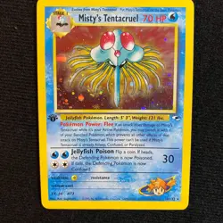 Pokemon TCG - Misty's Tentacruel 1st Edition Gym Heroes 10/132 Holo NM - Image 1