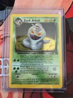 Dark Arbok 2/82 Team Rocket Holo Foil Rare Pokemon WOTC Snake Cobra Holographic - Image 1