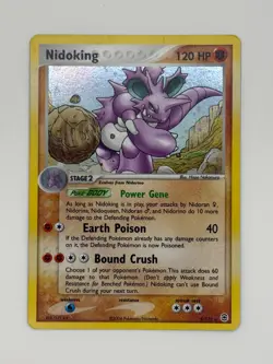 Pokemon TCG Nidoking 8/112 EX FireRed & LeafGreen Holo Rare 2004 LP - Image 1