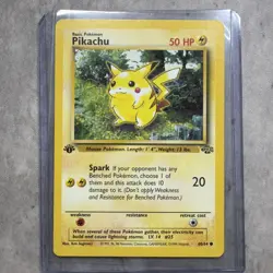 Pokemon Pikachu 1st Edition Jungle 60/64 - Non Holo - LP - 1999 WOTC Red Cheeks - Image 1